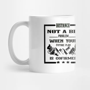 Distance relation white shirt design Mug